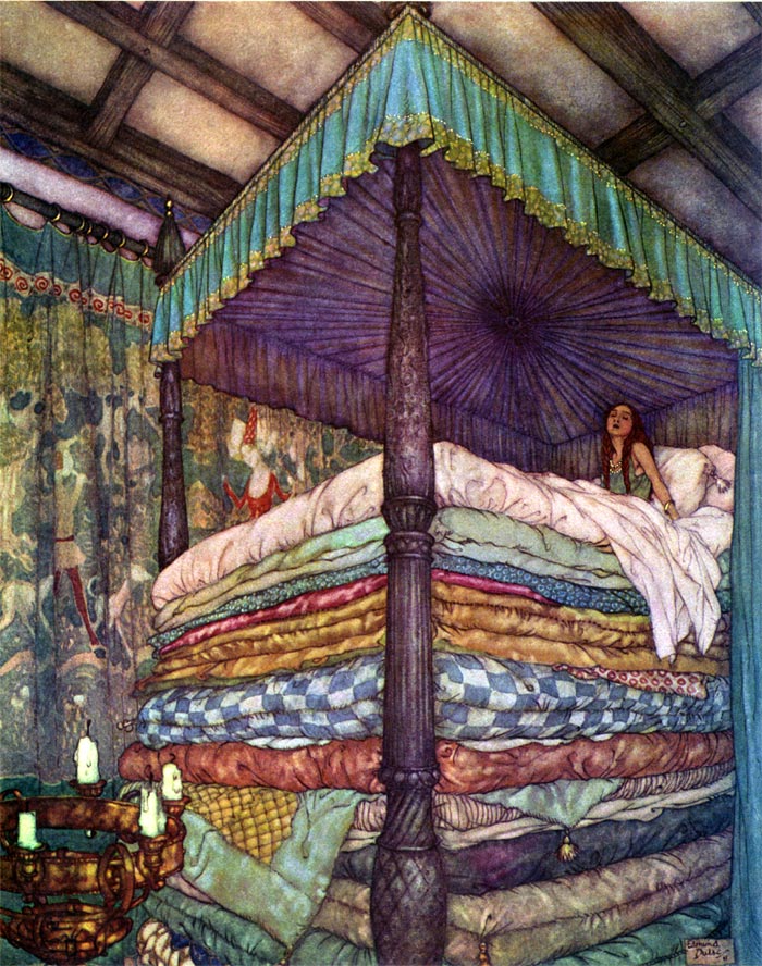 Edmund Dulac, Princess and the Pea