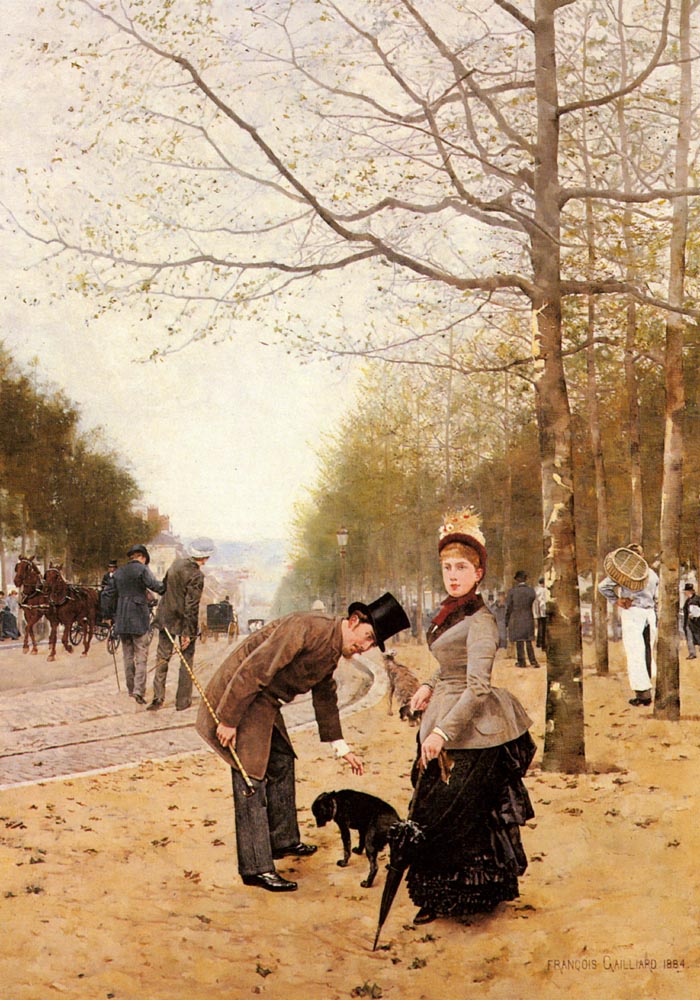 Sunday in the Park, Francois Gaillard, 1884