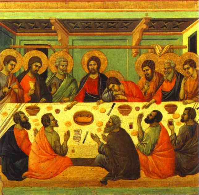 The Last Supper, Duccio di Buoninsegna (ca. 1255-1319)