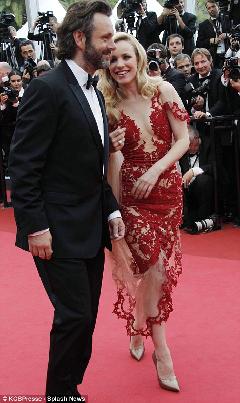 The actress Rachel McAdams with Michael Sheen