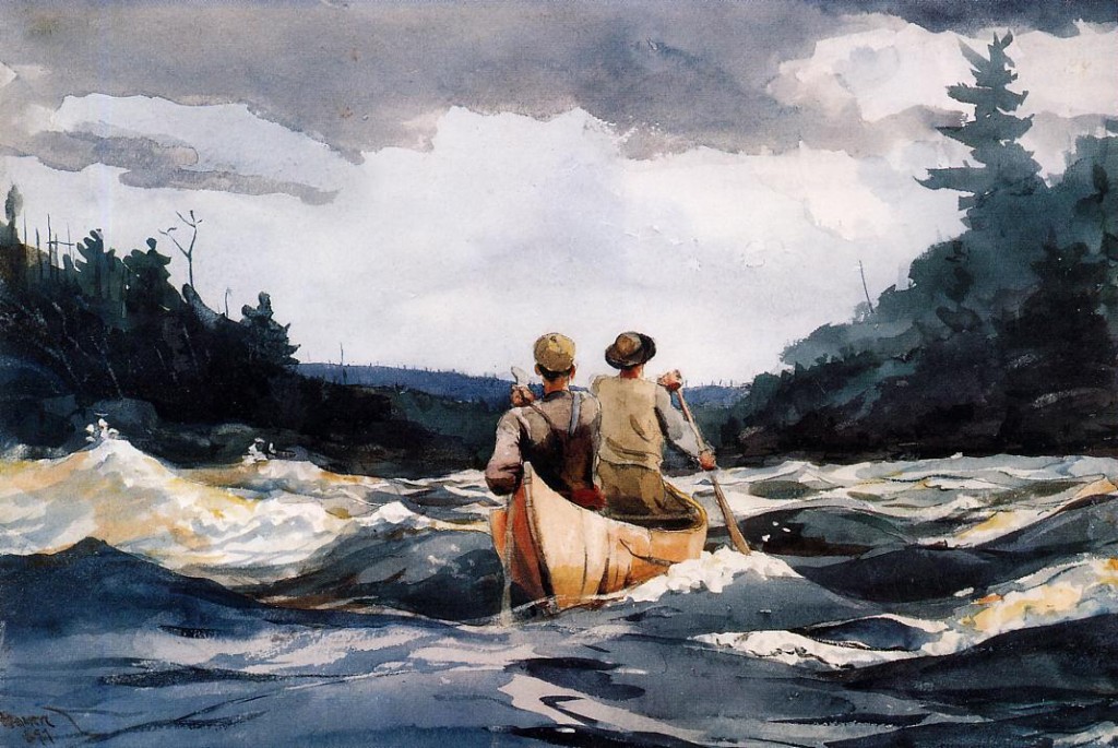 Canoe in the Rapidds; Winslow Homer, 1897