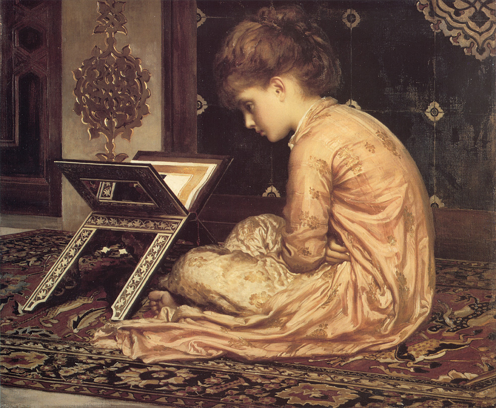 Study: At a Reading Desk, Lord Frederick Leighton, 1877