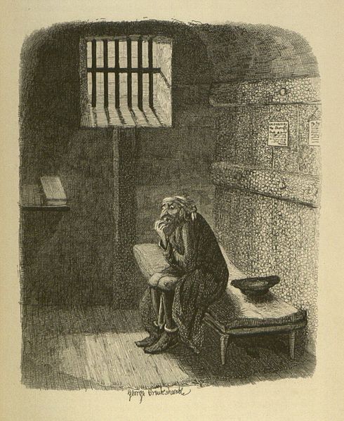 Fagin in his cell; George Cruikshank