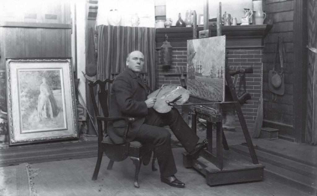 Pyle in his studio