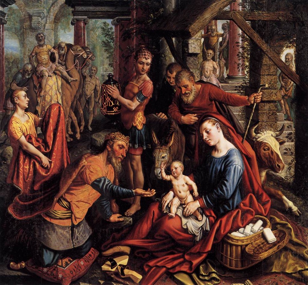 ERTSEN, Pieter Triptych with the Adoration of the Magi (central panel) c. 1560