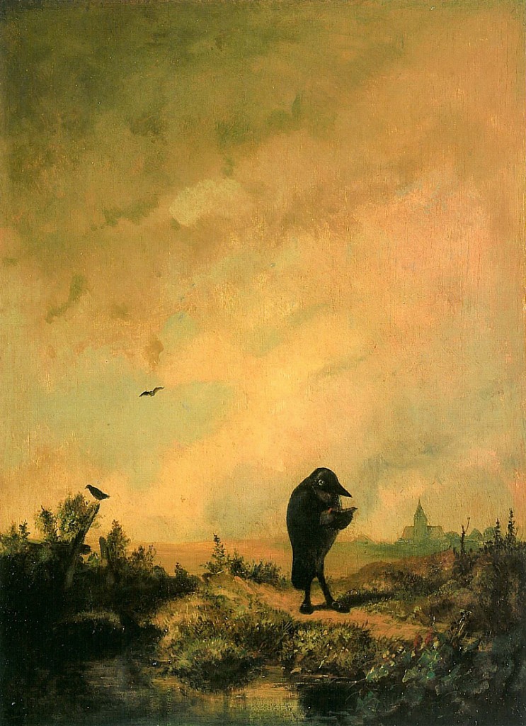Carl Spitzweg - Der Rabe. 1840